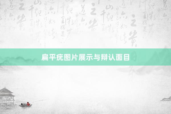 扁平疣图片展示与辩认面目